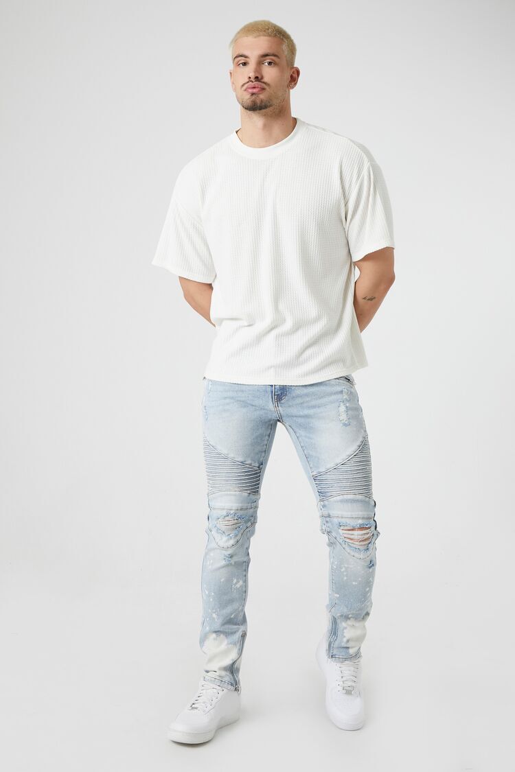 Men's ripped jeans | Light color jeans, Ripped jeans men, Ripped jeans